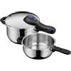 WMF Perfect Plus Pentola Pressione 2 Pezzi 4,5L + 3,0L Acciaio Inox Induzione NEW