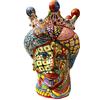 VERUS Sicily Art Testa di Moro Donna Colorata 40cm Vaso Siciliano Ceramica di Caltagirone