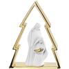 BONGELLI PREZIOSI Natività Sacra Famiglia Presepe Moderno Albero 30cm Oro