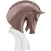 BONGELLI PREZIOSI Figura Statua Testa di Cavallo 30cm Marmorino Tortora