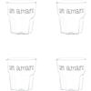 SIMPLE DAY Bicchiere Amaro Liquore Set 4 Pezzi 130ml Vetro