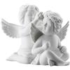 ROSENTHAL - Statuina Figurina Coppia Angeli con Fiori 9,5cm Porcellana