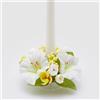 EDG Enzo De Gasperi Girocandela Corona Petunia 16cm Bianco