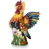 PALAIS ROYAL Figuro Statua Gallo in Ceramica 28cm Multicolore