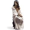 NAO Risveglio Figura Statua Statuina Donna in Porcellana 40x13cm