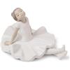 NAO Statua Statuina in Porcellana 20x15cm Ballerina Riposto nelle Prove