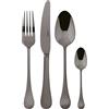 SAMBONET - Taormina PVD 2Black Nero Set Posate 24 Pezzi Servizio Tavola Acciaio Inox