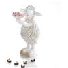 MASCAGNI CASA Pecora Pecorella di Pasqua in Resina 17cm Bianco Decorazione Pasquale