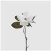 EDG Enzo De Gasperi Magnolia Ramo con Foglie Fiori Artificiali 79cm Bianco