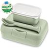 KOZIOL Contenitore Porta Pranzo con Posate Candy Ready 19x14cm Verde Organic