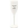 KOZIOL Calice Spumante Champagne 100ml Cheers No. 1 Champagne is The Answer Bianco