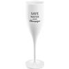 KOZIOL Calice Spumante Champagne 100ml Cheers No. 1 Save Water Drink Champagne Bianco