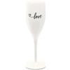 KOZIOL Calice Spumante Champagne 100ml Cheers No. 1 Love 2.0 Bianco