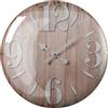 MONTEMAGGI Orologio Da Parete Lenticolare con Numeri Bianchi 51cm Vetro Base in Legno