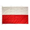 Domina Pubblicità Bandiera Polonia 150x100 in tessuto nautico antivento da 115g/m², bandiera polacca 150x100,bandiera della Polonia 150x100 con cordino o moschettone,doppia cucitura perimetrale e fettuccia di rinforzo