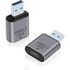 Duttek Adattatore USB C Femmina a Maschio - 10Gbps, USB 3.1 Gen 2, OTG Ricarica Rapida per iPhone, PC, Laptop (2Pack)