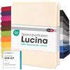 CelinaTex Lucina Lenzuolo Elasticizzato Cotone 2er-Set 140x200-160x200 cm Natura Beige