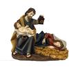 DRW Mistero Nascita di un Pezzo San Jose con Bambino e Maria sdraiata in Resina Dipinta a Mano 15x5x10 cm