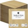 Talking Tables 100 x Confezione sfusa di tovaglioli di carta morbidi color oro per Natale, compleanno, matrimoni, catering, stoviglie, monouso, riciclabili, realizzati in UE, 2 veli, 33 cm