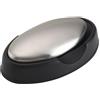 KitchenCraft Finger Fresh Saponetta in Acciaio Inox, Argento/Nero, 10 cm x 5 cm