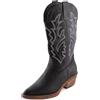 Toocool Stivali donna texani cowboy western camperos scarpe a punta G676 [38,nero]
