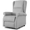 EvergreenWeb Poltrona Relax Elettrica | Athena Grigio