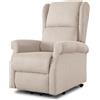 EvergreenWeb Poltrona Relax Elettrica | Athena Beige