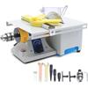 YANDDEA Lucidatrice per Gioielli, Mini Smerigliatrice da Tavolo 750W Lucidatrice per Gemme Sega per Roccia Lapidario per Gioielli, Tornio per Intaglio del Legno 0-10000 giri/min con Albero Flessibile