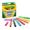 BINNEY&SMITH - CRAYOLA Crayola Pennarelli per Lavagna Bianca Lavabili, 8 Colori Assortiti, Punta Conica Grossa