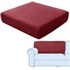 SHUOJIA Fodere per Cuscini per Divani, Protezioni per Cuscini per Sedili in Tessuto di Velluto Elasticizzato,Cuscino per Divano Fodera per mobili Coprisedile per Divano (Dark Red,Backrest Cover)