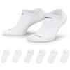 Nike U Nk Everyday LTWT NS 6Pr-Band, Calzini Unisex-Adulto, White/Black, S
