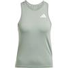 adidas Donna Train Essentials 3-Stripes Workout Tank, Silver Green/White, XL
