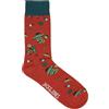 JACK & JONES MEXICAN SKULL SOCKS 3 PACK RED OCHRE/BRIGHT WHI Calzini Uomo
