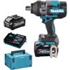 Makita Avvitatore a impulsi a batteria 40v xgt - 2 x 4ah - xgt tw001gm201