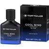 Tom Tailor Profumo da uomo Cool Mind 30 ml, Eau de Toilette maschile con note legnose ambriate, profumo da uomo vegano in cardamomo, cannella, patchouli, vaniglia e legno di sandalo, leggero, fresco e