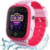 OKYUK Smartwatch 4g Aggiornato Per Ragazze E Ragazzi, Smartwatch Sportivo Impermeabile Ip67 Per Bambini, Con Fotocamera Wifi Videochiamata Sos Pedometro, Regali Di Compleanno Per Bambini 3-14 Anni (Rosa)