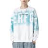 New front Felpa Girocollo Uomo Felpe Senza Cappuccio da Uomo Felpa Essentials Felpa Cotone Felpa Leggera Uomo Manica Lunga Sciolto Studente alla Moda Lettera Bianco L