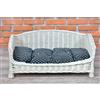 e-wicker24 Alles aus Weide e-wicker24 Naturale Cesta per Cani in Vimini Lettino Cane Rialzato Divanetto per Cani Cuccia Cani Letto per Cani Taglia Grande Lettini per Cane Divanetto Calmante Animali (84 x 62 H42, crema 1)