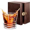 Maverton Bicchiere da whisky 280 ml in vetro - incisione personalizzata - bicchiere per whiskey - bicchiere di cristallo - per coppia per matrimonio - per nozze per Natale - Miscela