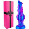 hainuo Dildo realistico piccolo mostro da 19,4 cm, simpatico dildo lupo alieno, potente giocattolo fantasy anale in silicone con ventosa, adatto a coppie maschili e femminili