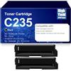 SXLXYOF C235 006R04391 Cartucce toner nero Nessun chip Toner ad alta resa Funziona per Xerox C230 C235 Stampanti 3000 pagine,Black-2PC