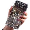 Felfy Compatibile con Galaxy A80 / A90 Cover Paillettes Bling Custodia,Ultra Sottile Morbido Trasparente Stellato Brillantini Cover TPU Silicone Cover Anti-Graffio Antiurto Protettiva Case,Nero