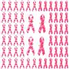 CRAFFANCY Nastro rosa misto con motivo a motivi, 200 spille in raso per sensibilizzare il cancro al seno, spille rosa con spille di sicurezza per decorazioni per feste e eventi
