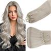 Hetto extension Microring Capelli Veri Biondo Cenere 35cm 50Ciocche