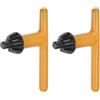 QUARKZMAN Mandrino Chiave 8mm Superiore Inserisci Testa Diametro 11 Denti per 3-16mm Trapano Mandrino Giallo 2pz