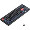 AJAZZ Tastiera meccanica AJAZZ AKL680, tastiera wireless a basso profilo al 68%, tastiera da gioco ultrasottile con corrispondenza dei colori, BT5.0 e 2.4G, AKL680 Gaming keyboard Blue switch