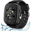 OKYUK Smartwatch 4g Aggiornato Per Ragazze E Ragazzi, Smartwatch Sportivo Impermeabile Ip67 Per Bambini, Con Fotocamera Wifi Videochiamata Sos Pedometro, Regali Di Compleanno Per Bambini 3-14 Anni (Nero)