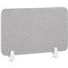 Beliani Pannello Divisorio Fonoassorbente in PET 72 x 40 cm Grigio Chiaro