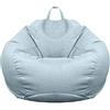 BotYcht Fodera Per Pouf A Sacco Moderno Per Poltrona A Sacco, Con Zip Camera Salotto Grande Per Divano Ergonomica Per Casa Soggiorno Interno(Senza Riempimento),Light blue,M