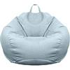 BotYcht Fodera Per Pouf A Sacco Moderno Per Poltrona A Sacco, Con Zip Camera Salotto Grande Per Divano Ergonomica Per Casa Soggiorno Interno(Senza Riempimento),Light blue,XL